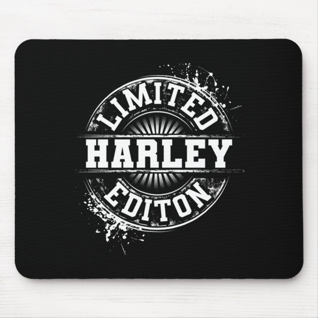 Harley Lied Edition Funny Personalised Name Joke Mouse Pad (Front)