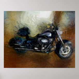 Harley Motorcycle Poster