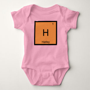 Harley Name Chemistry Element Periodic Table Baby Bodysuit