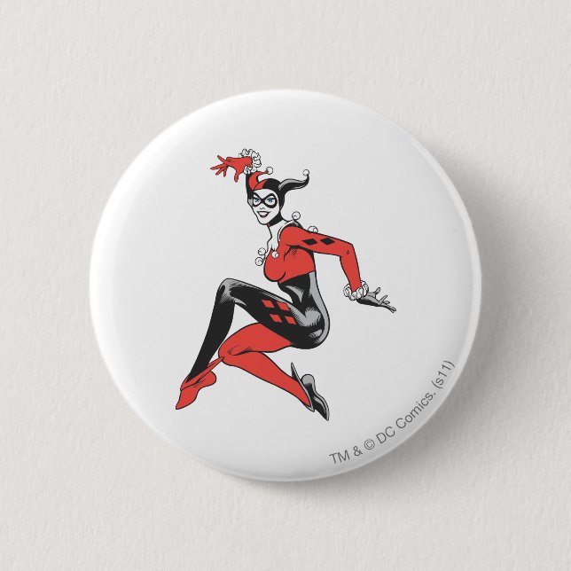 Harley Quinn 1 6 Cm Round Badge (Front)