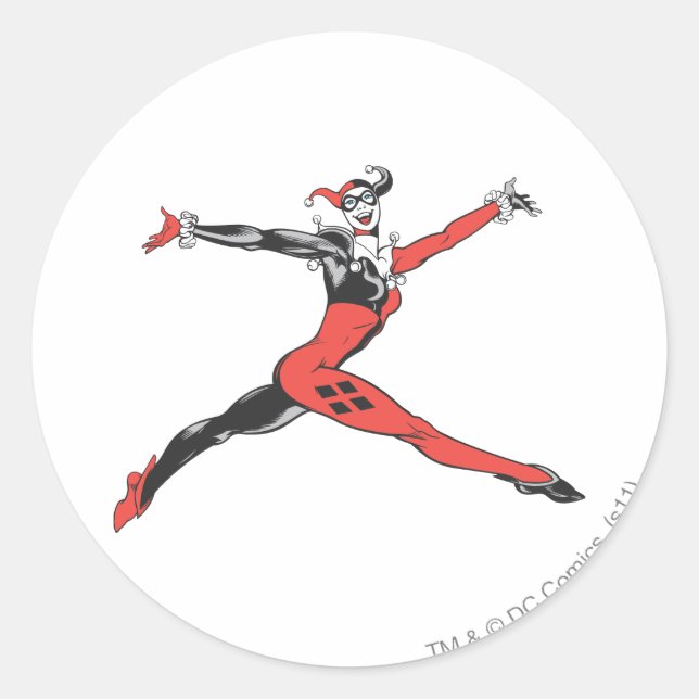 Harley Quinn 3 Classic Round Sticker (Front)