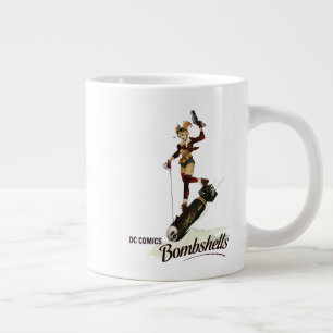 Harley Quinn Bombshells Pinup Large Coffee Mug