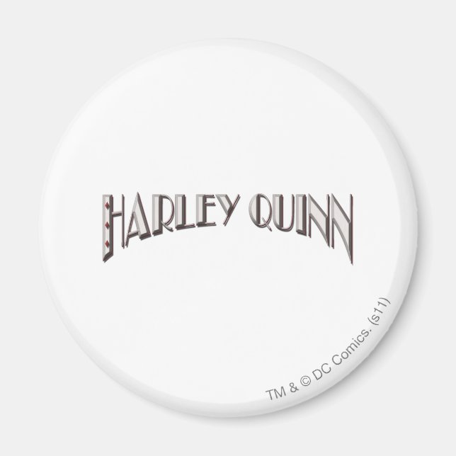 Harley Quinn - Logo Magnet (Front)