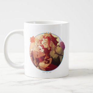 Harley Quinn & Poison Ivy Pride Comic Cover Large Coffee Mug