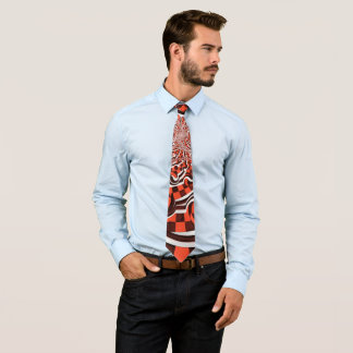 Harley Quinn's Peppermint Candycan Kissed Fractals Tie