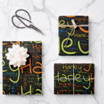 Harley Wrapping Paper Sheet<br><div class="desc">Harley. Show and wear this popular beautiful male first name designed as colourful wordcloud made of horizontal and vertical cursive hand lettering typography in different sizes and adorable fresh colours. Wear your positive american name or show the world whom you love or adore. Merch with this soft text artwork is...</div>