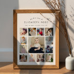 HARLOW 1st Birthday Welcome Sign Baby Photos 18x24<br><div class="desc">Harlow Collection - a perfect blend of clean sophistication and modern flair. It's designed with a modern script font that exudes style and elegance. Each product in the collection is thoughtfully crafted to showcase a look that is both timeless and on-trend.</div>