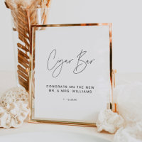 HARLOW Cigar Bar Wedding Sign