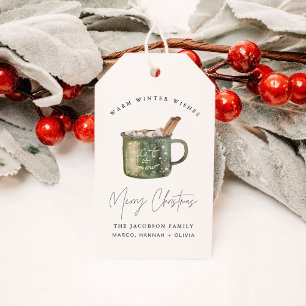 HARLOW Cozy Hot Cocoa Christmas Family Gift Tags