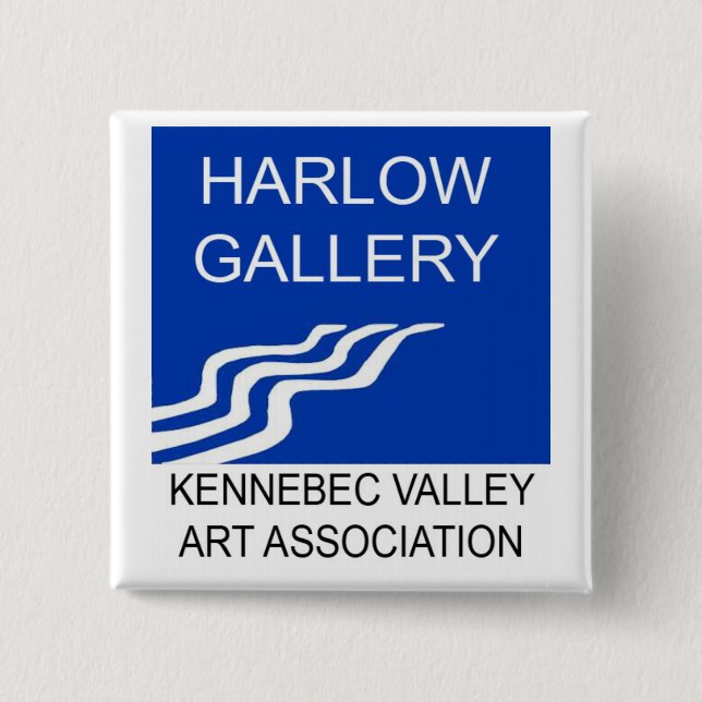 Harlow Gallery/KVAA Logo Button (Front)