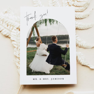 HARLOW Minimalist Bohemian Wedding Thank You Card
