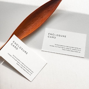 HARLOW Minimalist Enclosure Card Invitation Insert