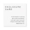 HARLOW Minimalist Enclosure Card Invitation Insert