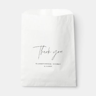 HARLOW Minimalist Thank You Bridal Shower Favour Bags