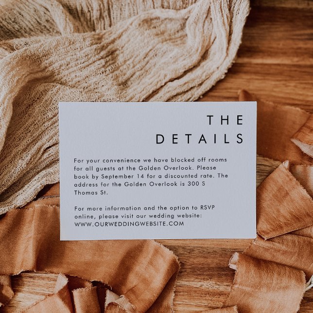 HARLOW Modern Minimalist Details Card Simple  (Creator Uploaded)