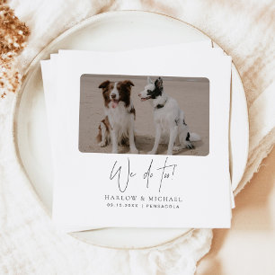 HARLOW Modern Minimalist We Do Wedding Napkin