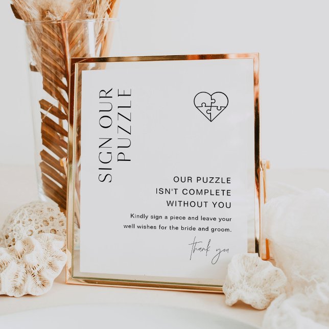 HARLOW Puzzle Guest Book Wedding Sign (Creator Uploaded)