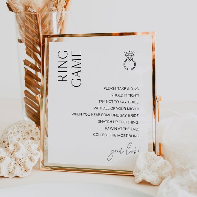HARLOW Ring Game Don't Say Bride Sign (Creator Uploaded)
