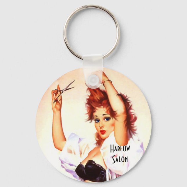 Harlow Salon Keychain (Front)