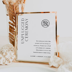 HARLOW Unplugged Ceremony Wedding Sign