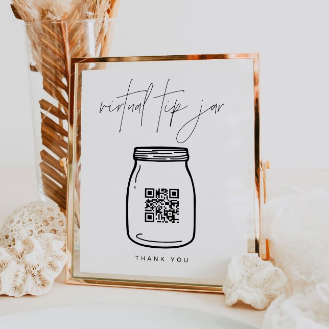 HARLOW Virtual Tip Jar Venmo QR Code Sign (Creator Uploaded)