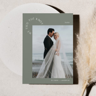 HARLOW Wedding Elopement We Tied The Knot - Sage Invitation