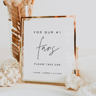 HARLOW Wedding Fans Sign