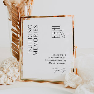 HARLOW Wedding Jenga Guest Book Sign