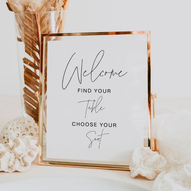 HARLOW Wedding Place Card Table Welcome Sign (Creator Uploaded)