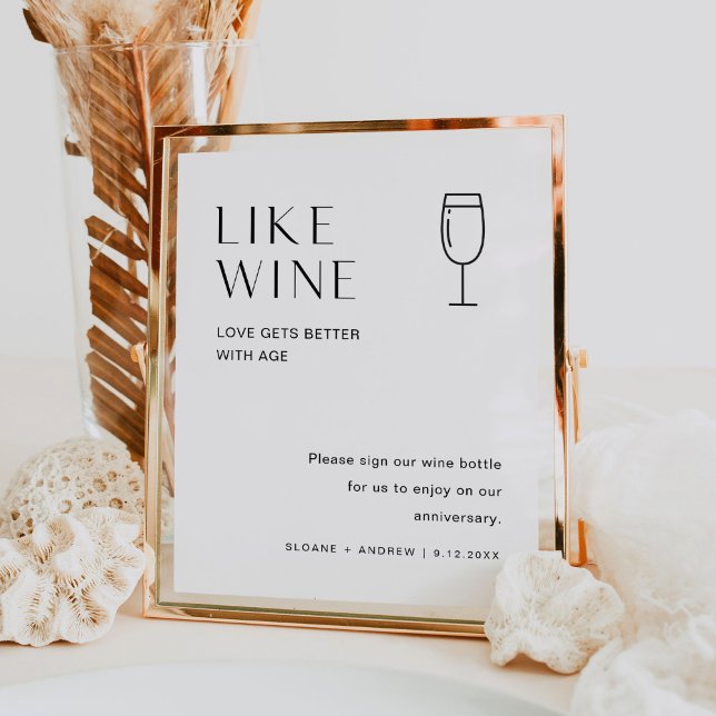 HARLOW Wine Bottle Wedding Guest Book Sign (Creator Uploaded)