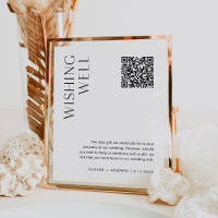 HARLOW Wishing Well Venmo QR Code Wedding Sign