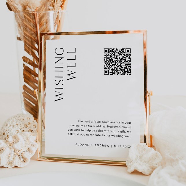 HARLOW Wishing Well Venmo QR Code Wedding Sign (Creator Uploaded)