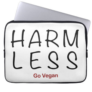 Harm Less - Go Vegan Laptop Sleeve