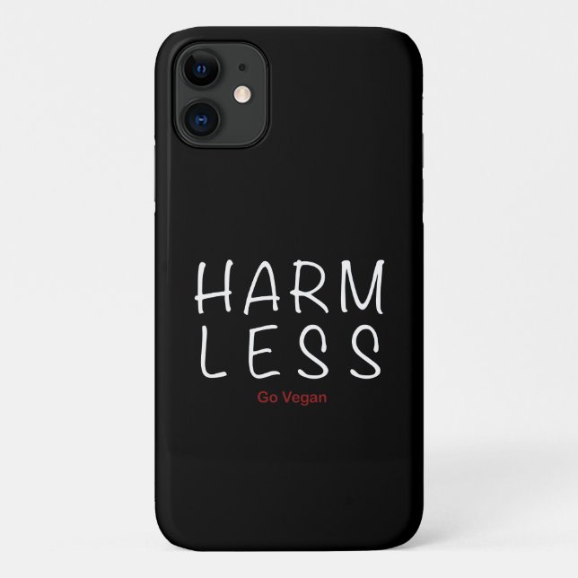Harm Less - Go Vegan (Light Version) Case-Mate iPhone Case (Back)