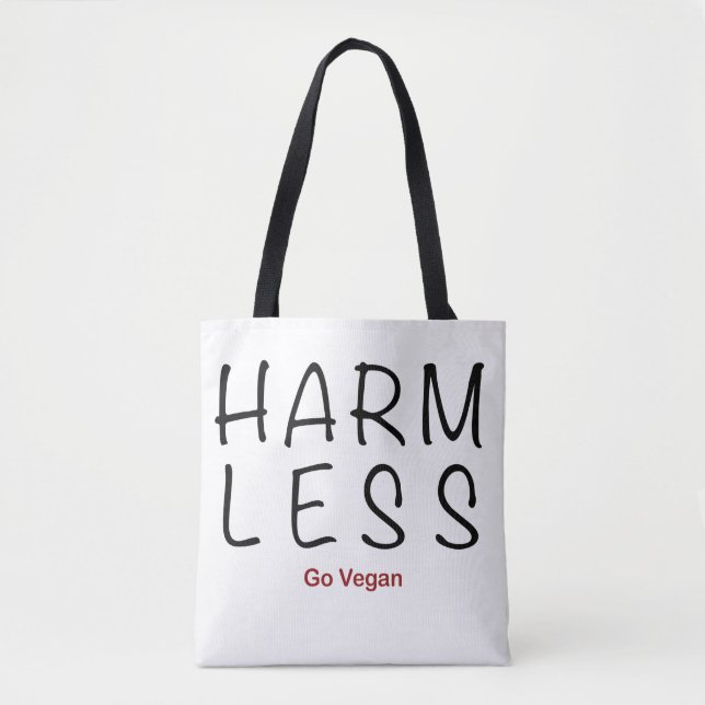 Harm Less Tote Bag (Front)