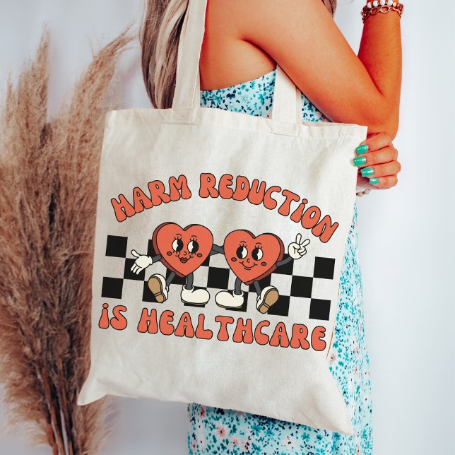 Harm Reduction Is Healthcare, Carry Narcan, Stigma Tote Bag (Creator Uploaded)