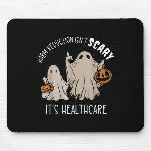 Harm Reduction Isnt Scary Overdose Awareness Ghost Mouse Pad