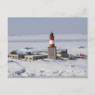 Harmaja Lighthouse Helsinki Finland Postcard