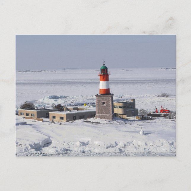Harmaja Lighthouse Helsinki Finland Postcard (Front)