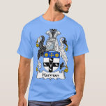 Harman Coat of Arms Family Crest  T-Shirt<br><div class="desc">Harman Coat of Arms Family Crest  .Check out our family t shirt selection for the very best in unique or custom,  handmade pieces from our shops.</div>