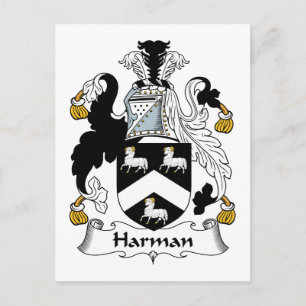 Harman Family Crest Postcard