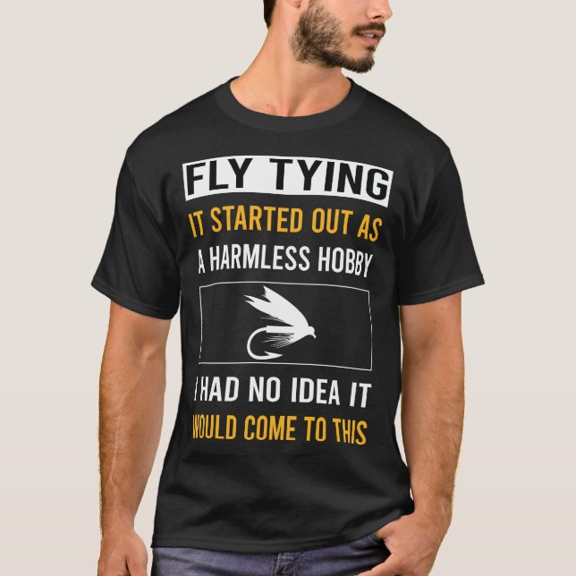 Harmless Hobby Fly Tying T-Shirt (Front)