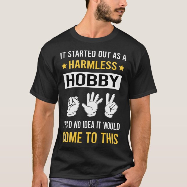 Harmless Hobby Rock Paper Scissors T-Shirt (Front)