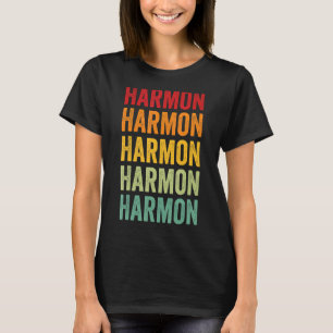 Harmon County Oklahoma Rainbow Text Design T-Shirt