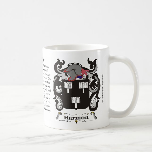 Harmon Family Coat of Arms Mug (Right)