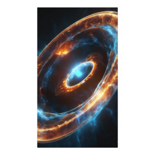 Harmonic Orbit: Twin Cosmic Rings Photo Print