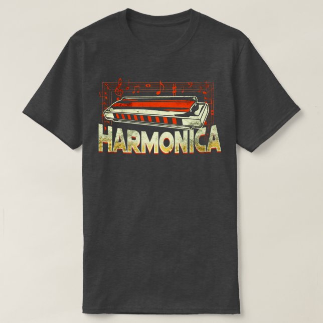 Harmonica 9 T-Shirt (Design Front)