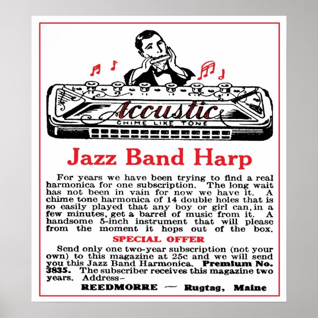Harmonica Ad Poster (Front)