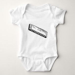 Harmonica/Blues Harp Baby Bodysuit
