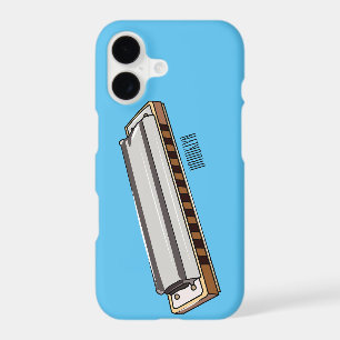 Harmonica cartoon illustration